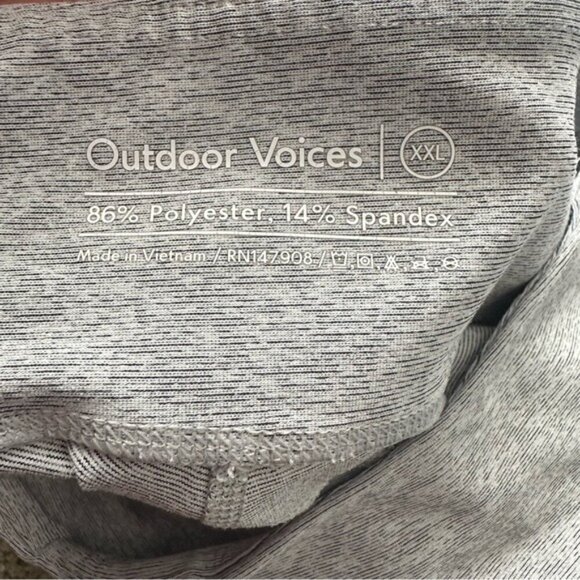 Outdoor Voices Warmup 5" Biker Short Gray Granolacore Size XXL - Picture 9 of 11